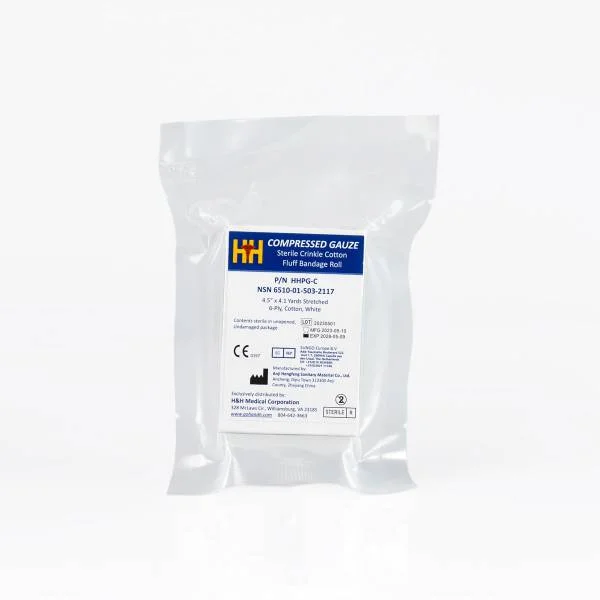 6-ply cotton compressed gauze